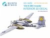 Quinta Studio QD+32250 A-26C Invader 3D-Printed & coloured Interior on decal paper (Hobby Boss) (with 3D-printed resin parts) 1/32